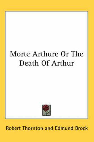 Cover image for Morte Arthure or the Death of Arthur