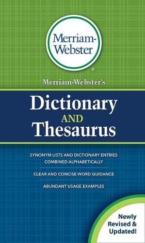 Cover image for Merriam-Webster's Dictionary and Thesaurus