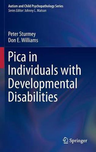 Cover image for Pica in Individuals with Developmental Disabilities