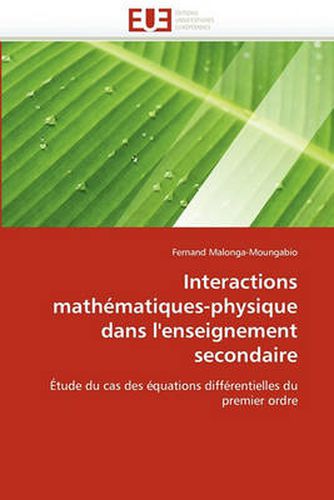 Cover image for Interactions Math Matiques-Physique Dans L'Enseignement Secondaire