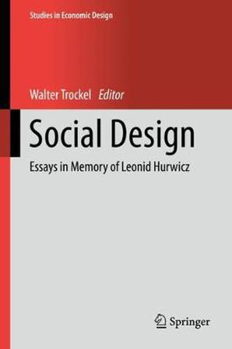 Cover image for Social Design: Essays in Memory of Leonid Hurwicz