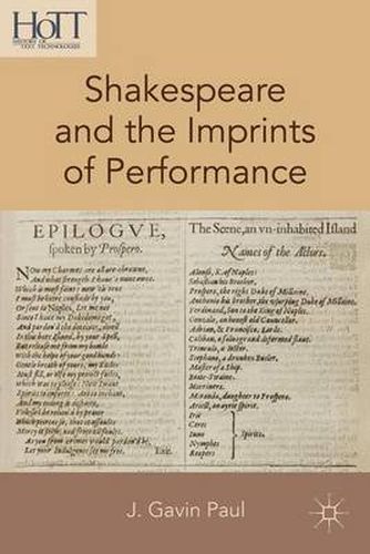 Cover image for Shakespeare and the Imprints of Performance