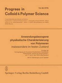 Cover image for Anwendungsbezogene Physikalische Charakterisierung von Polymeren: Insbesondere Im Festen Zustand