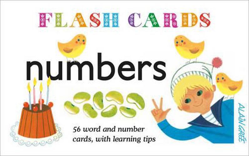Numbers - Flash Cards - 56 word and number cards, with learning tips