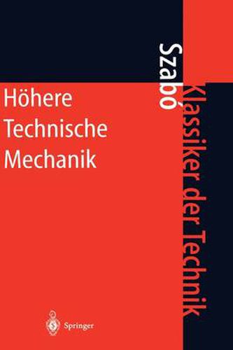 Cover image for Hoehere Technische Mechanik: Nach Vorlesungen