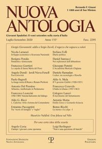 Cover image for Nuova Antologia - A. CLV, N. 2295, Luglio-Settembre 2020: Rivista Di Lettere, Scienze Ed Arti. Serie Trimestrale Fondata Da Giovanni Spadolini