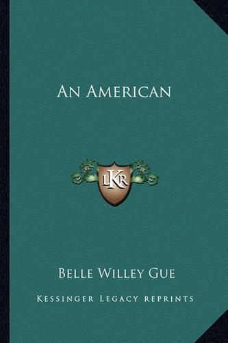 Cover image for An American