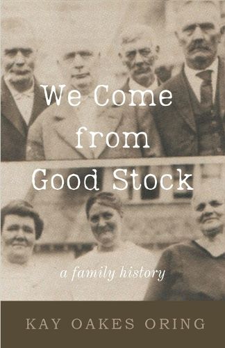 Cover image for We Come from Good Stock