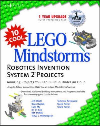 Cover image for 10 Cool Lego Mindstorm Robotics Invention System 2 Projects: Amazing Projects You Can Build in Under an Hour