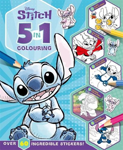 Cover image for Disney Stitch: 5 in 1 Colouring