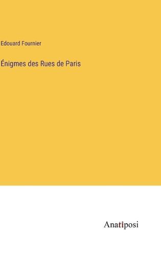 Cover image for Enigmes des Rues de Paris