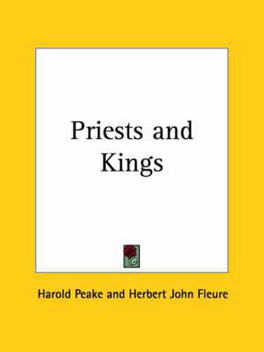 Cover image for Priests and Kings (1927)