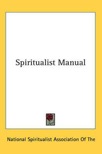 Cover image for Spiritualist Manual