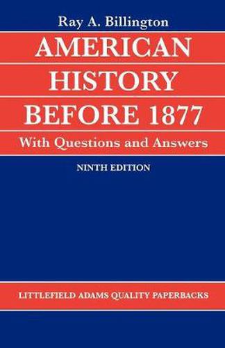 Cover image for American History before 1877 with Questions and Answers