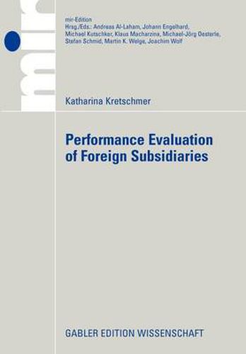 Cover image for Performance Evaluation of Foreign Subsidiaries