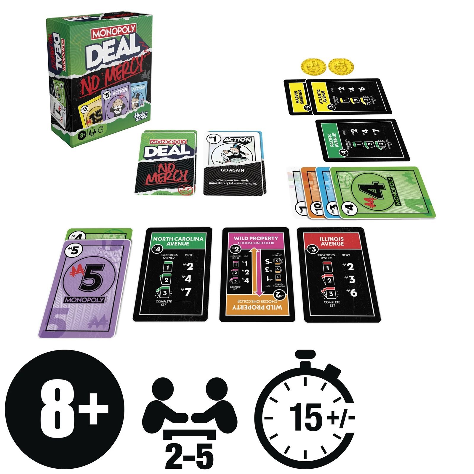 Monopoly Deal No Mercy, (0195166326511) — Readings Books