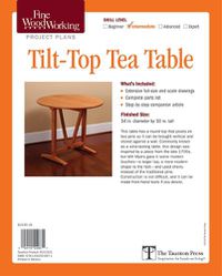 Cover image for Fine Woodworking's Tilt-Top Tea Table Plan