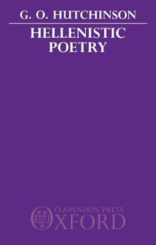 Cover image for Hellenistic Poetry