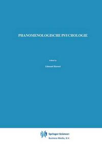 Cover image for Phanomenologische Psychologie: Vorlesungen Sommersemester 1925