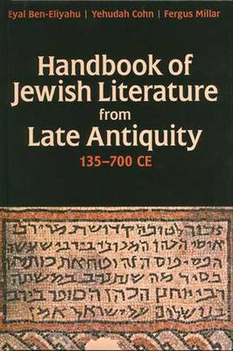 Cover image for Handbook of Jewish Literature from Late Antiquity, 135-700 CE