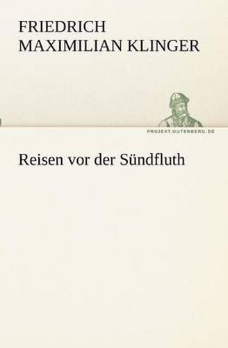 Cover image for Reisen vor der Sundfluth