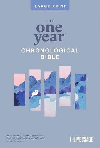 Cover image for One Year Chronological Bible The Message, Large Print