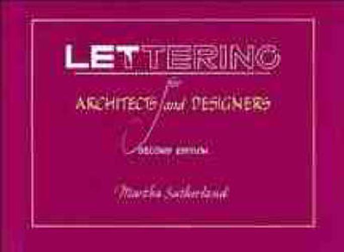 Cover image for Lettering for Architects and Designers