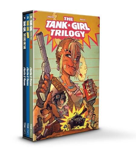 Cover image for Tank Girl Trilogy Box Set (GOLD, WORLD WAR, 2 GIRLS 1 TANK)