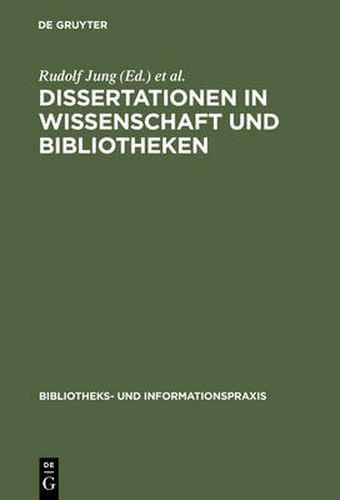 Cover image for Dissertationen in Wissenschaft und Bibliotheken