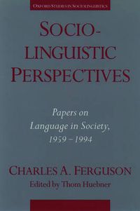 Cover image for Sociolinguistic Perspectives: Papers on Language in Society, 1959-1994