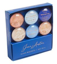 Cover image for Jane Austen Glass Magnet Set: Set of 6