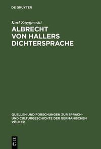 Cover image for Albrecht von Hallers Dichtersprache