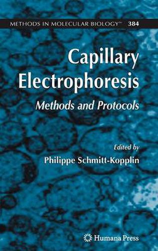 Cover image for Capillary Electrophoresis: Methods and Protocols