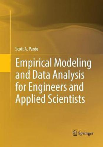 Cover image for Empirical Modeling and Data Analysis for Engineers and Applied Scientists