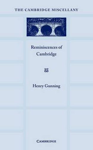 Cover image for Reminiscences of Cambridge: A Selection Chosen by D. A. Winstanley