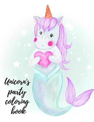 Cover image for Unicorn's party coloring book