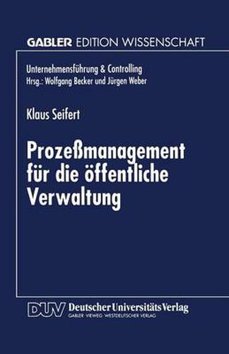 Cover image for Prozessmanagement Fur Die OEffentliche Verwaltung