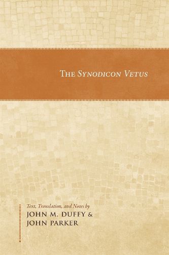 Cover image for The Synodicon Vetus