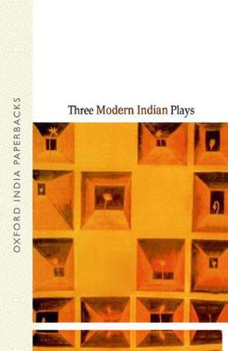 Cover image for Three Modern Indian Plays