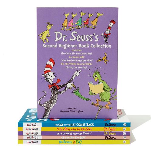 Cover image for Dr. Seuss's Second Beginner Book Collection: The Cat in the Hat Comes Back; Dr. Seuss's ABC; I Can Read with My Eyes Shut!; Oh, the Thinks You Can Think!; Oh Say Can You Say?
