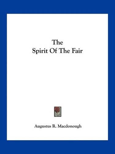 Cover image for The Spirit of the Fair