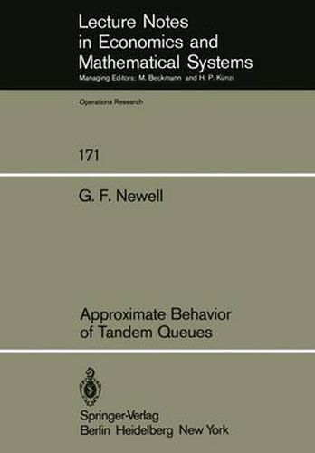 Cover image for Approximate Behavior of Tandem Queues