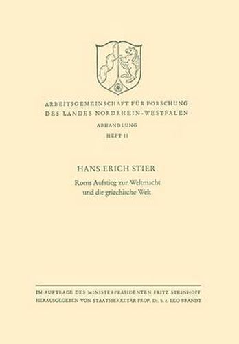 Cover image for ROMs Aufstieg Zur Weltmacht Und Die Griechische Welt