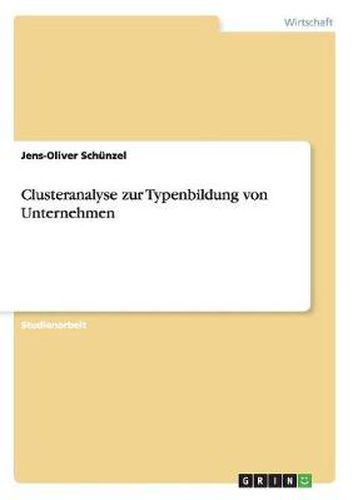 Cover image for Clusteranalyse zur Typenbildung von Unternehmen