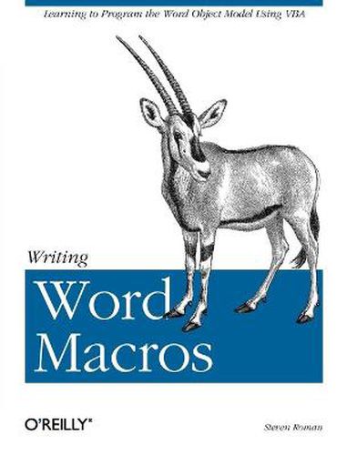 Cover image for Writing Word Macros Rev