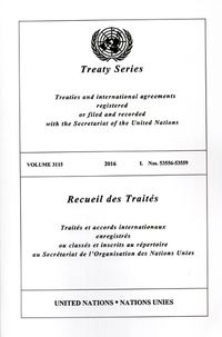 Cover image for Treaty Series 3115 (English/French Edition)