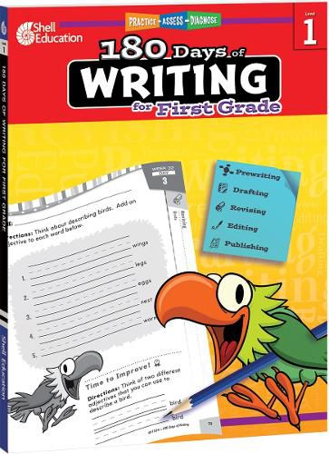 Cover image for 180 Days of Writing for First Grade: Practice, Assess, Diagnose