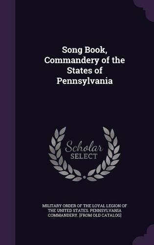 Cover image for Song Book, Commandery of the States of Pennsylvania