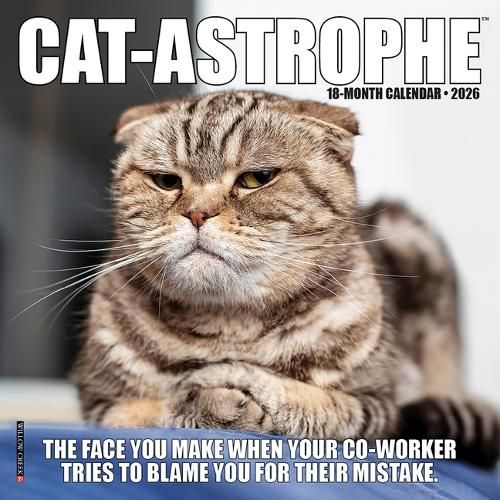 Cover image for Cat-Astrophe 2026 Mini Wall Calendar