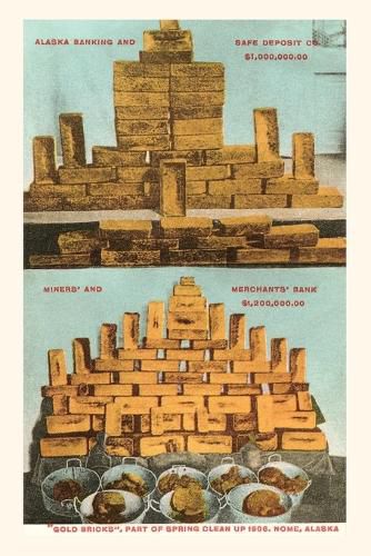 Cover image for Vintage Journal Gold Bricks, 1906, Nome, Alaska